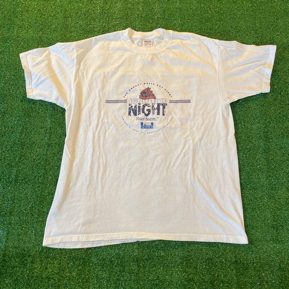 Vintage 2000s Blue Jackets T-Shirt